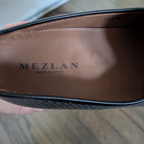 Mezlan 21445 Men\'s Shoes Snake-Print Leather Slip-On Loafer - Size 9,5 main image 11